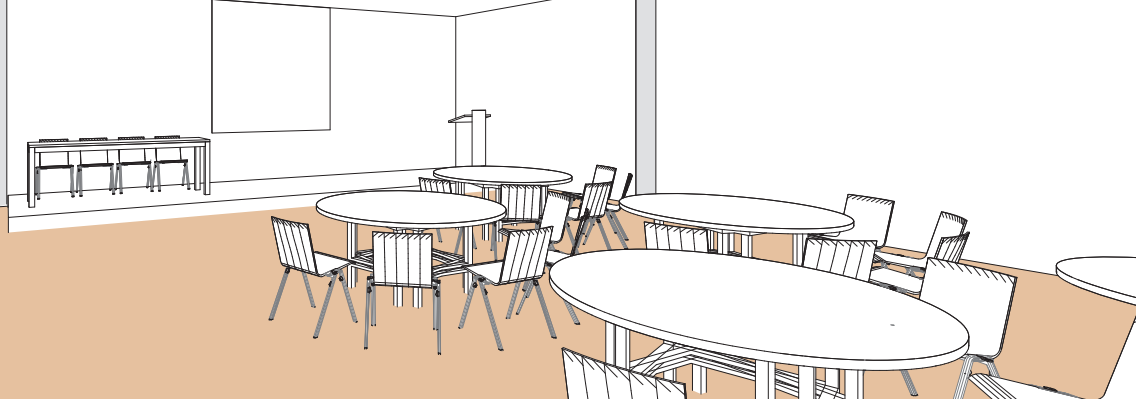 Salle E style cabaret - Palexpo