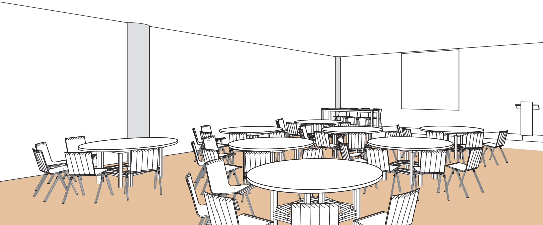 Salle F style cabaret - Palexpo