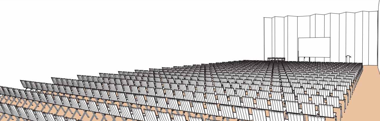 Salle C théâtre étroite show