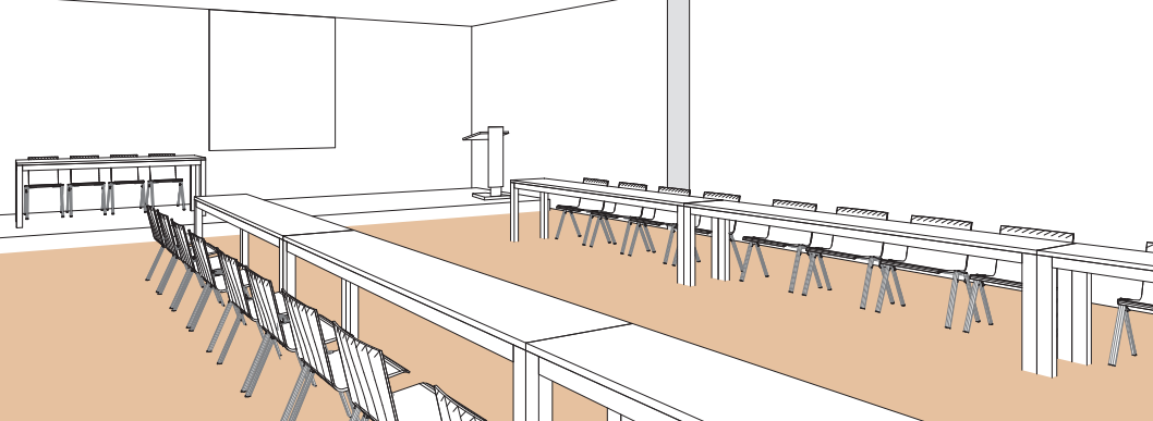 Salle E style U - Palexpo