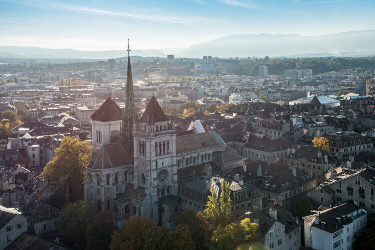Geneva from the sky - ©Genève Tourisme, Loris von Siebenthal