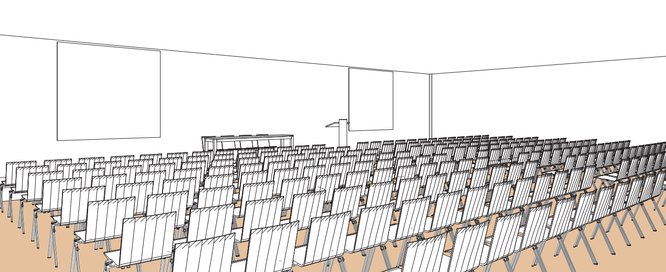 Plan Salle K style théâtre - Palexpo