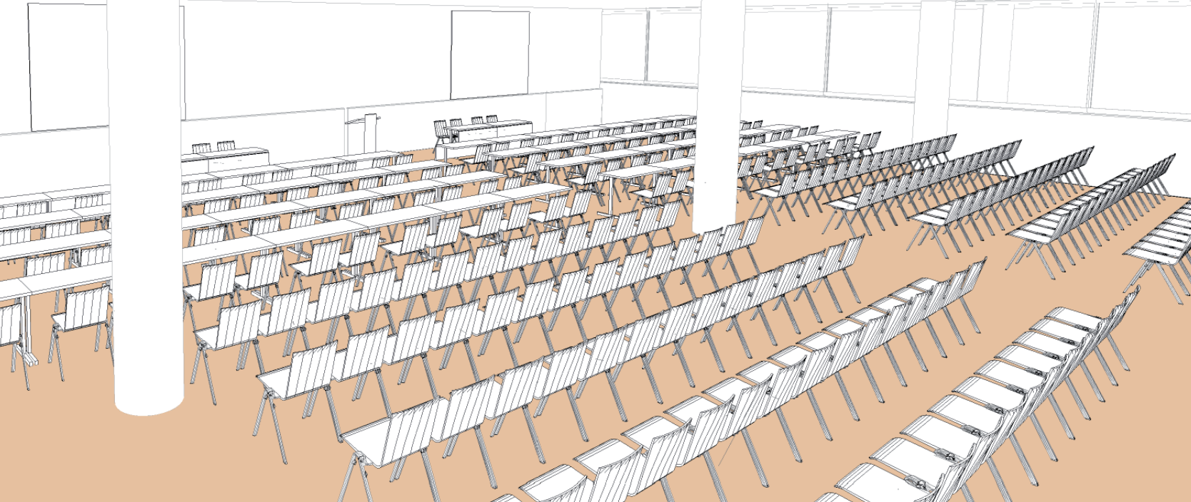 Salle Alpha Beta style mixte - Palexpo