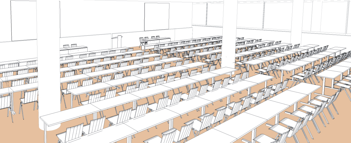 Salle Alpha Beta style école - Palexpo