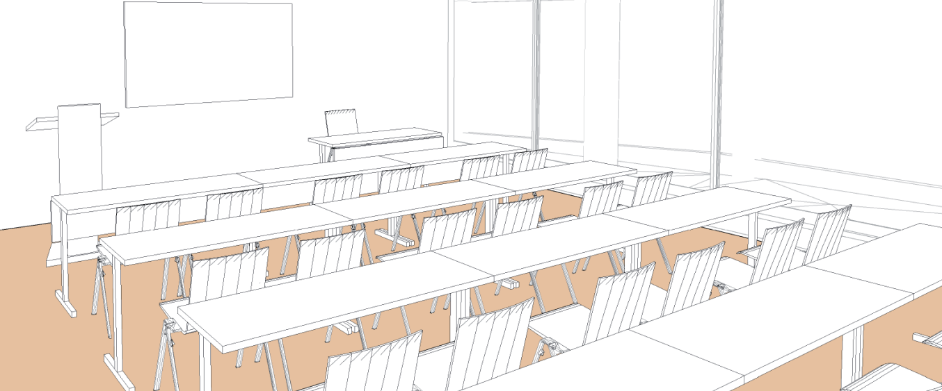 Salle Eta style école - Palexpo