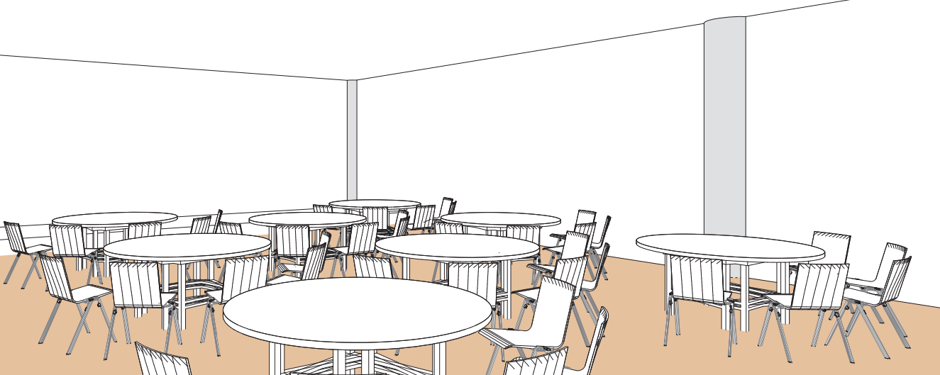 Salle G style Cabaret - Palexpo