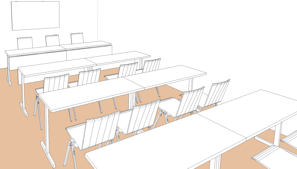 Salle Iota style école - Palexpo