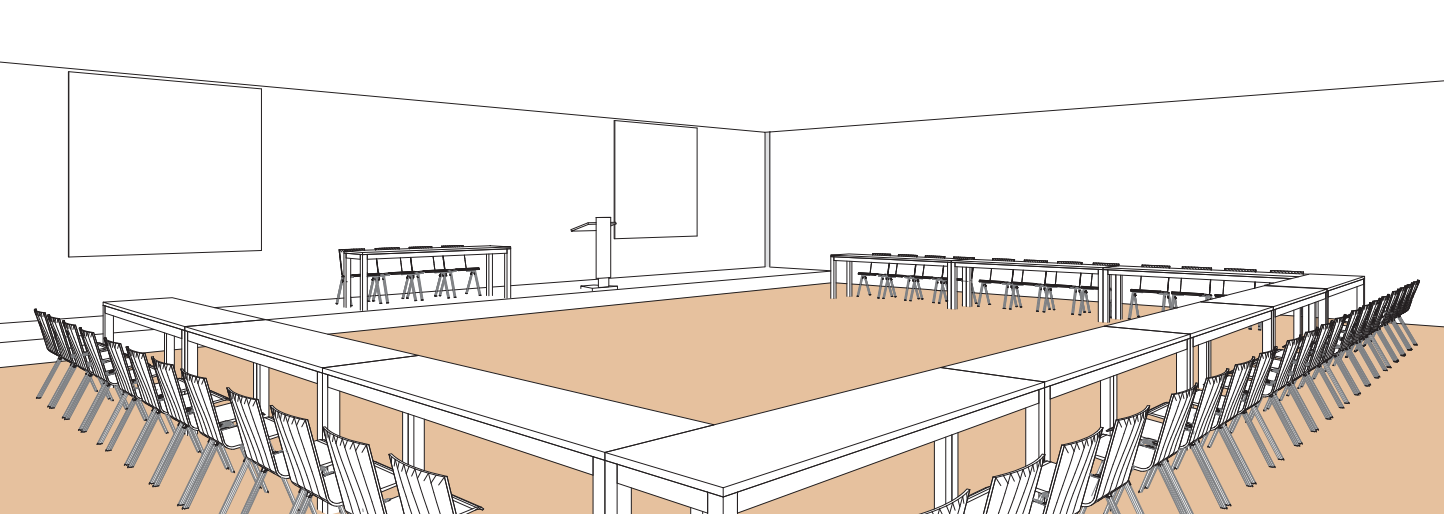 Salle K en style U - Palexpo