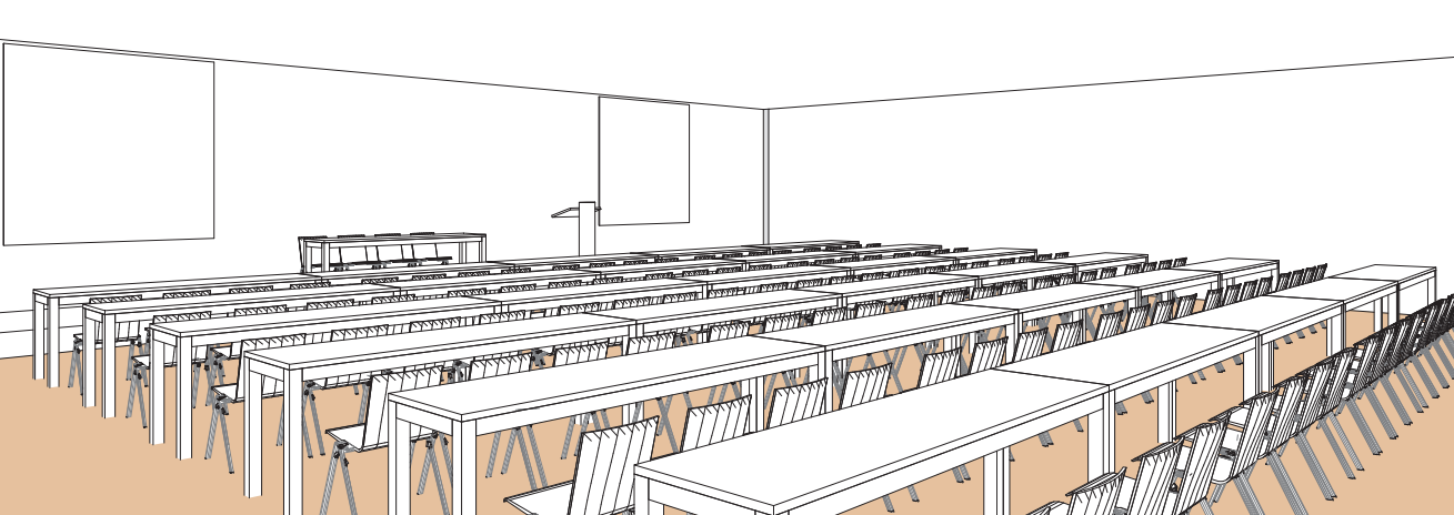 Salle K en style école - Palexpo