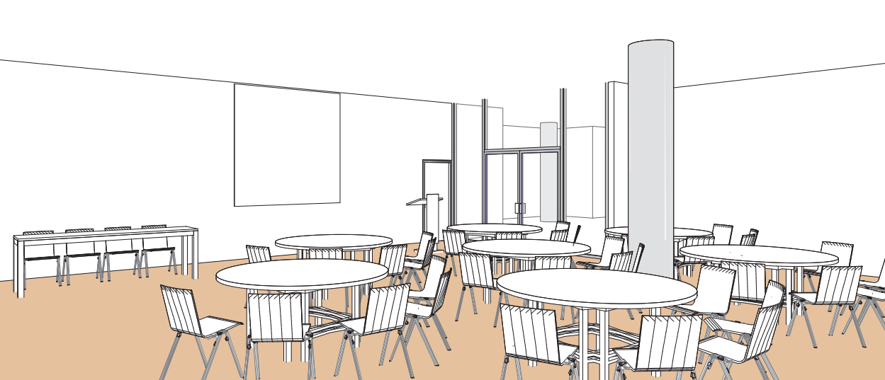 Salle L en style Cabaret - Palexpo