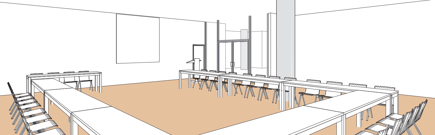 Salle L en style U - Palexpo