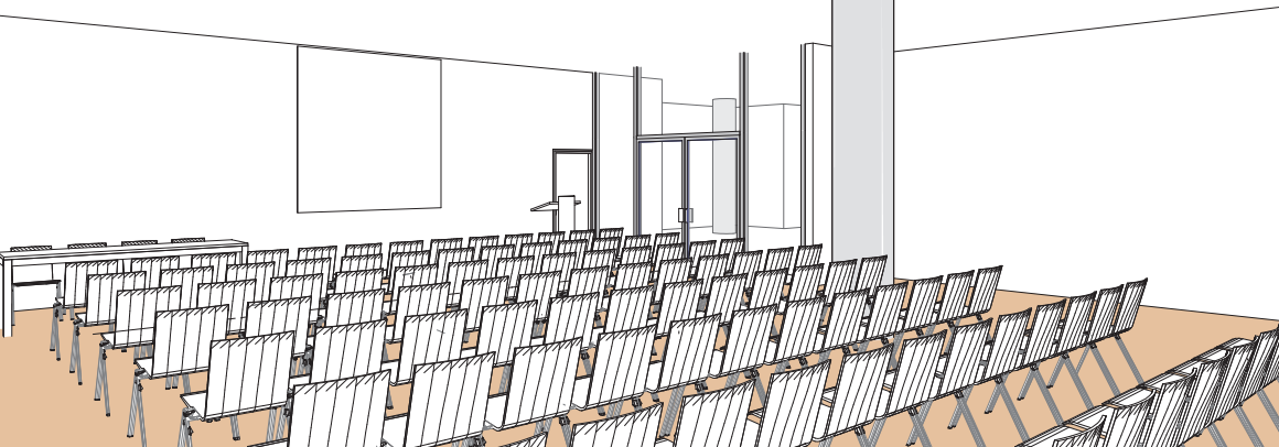 Salle L en style théâtre- Palexpo