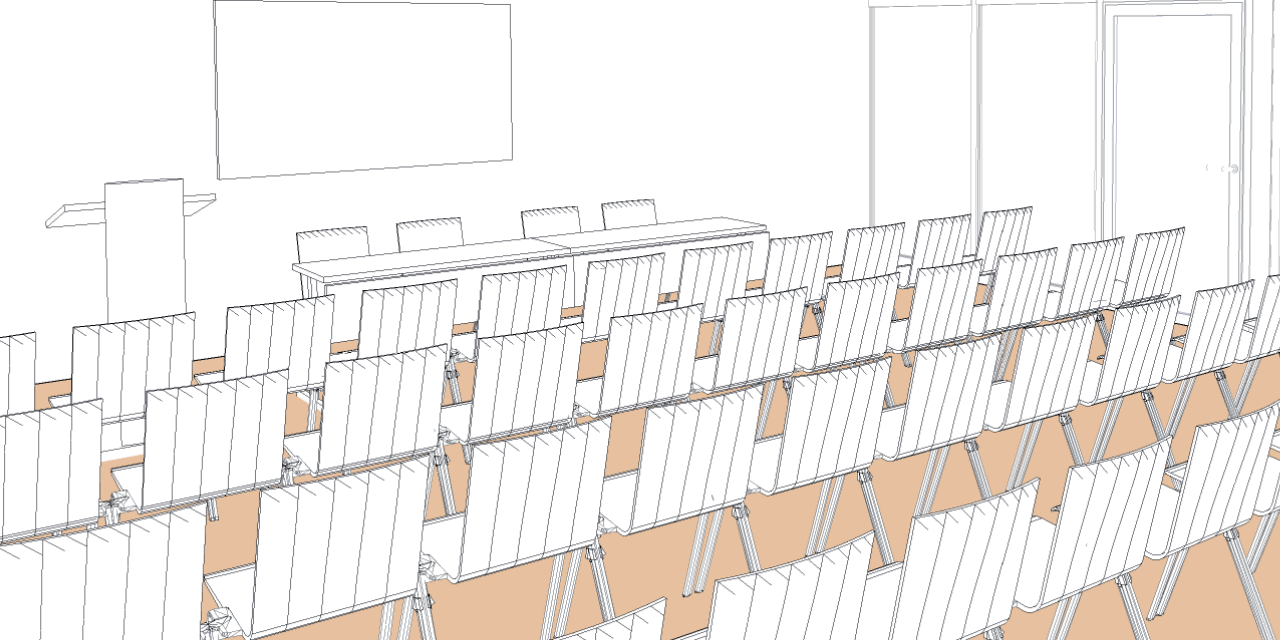 Salle Theta style théâtre - Palexpo