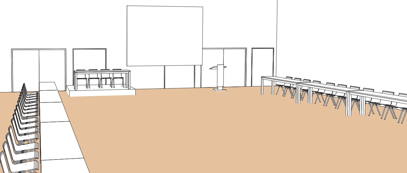 Salle V / Salle W en style U - Palexpo