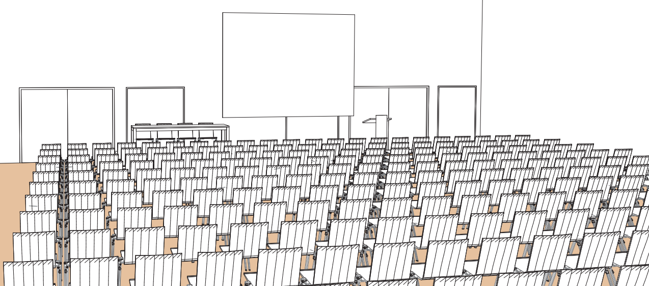 Salle V / Salle W en style théâtre- Palexpo