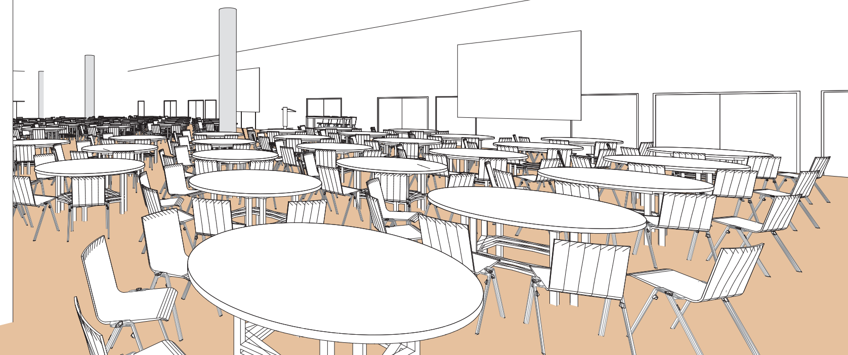 Salle VW en style Cabaret- Palexpo