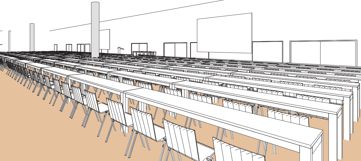 Salle VW en style école- Palexpo