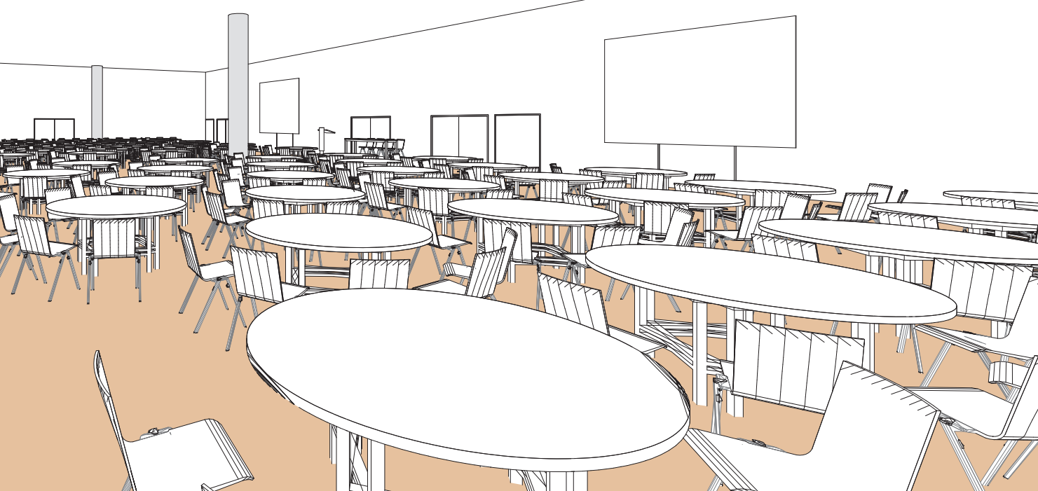 Salle WX en style cabaret - Palexpo