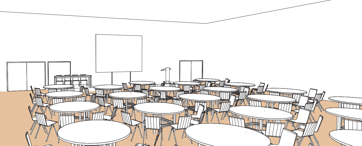 Salle X en style Cabaret - Palexpo