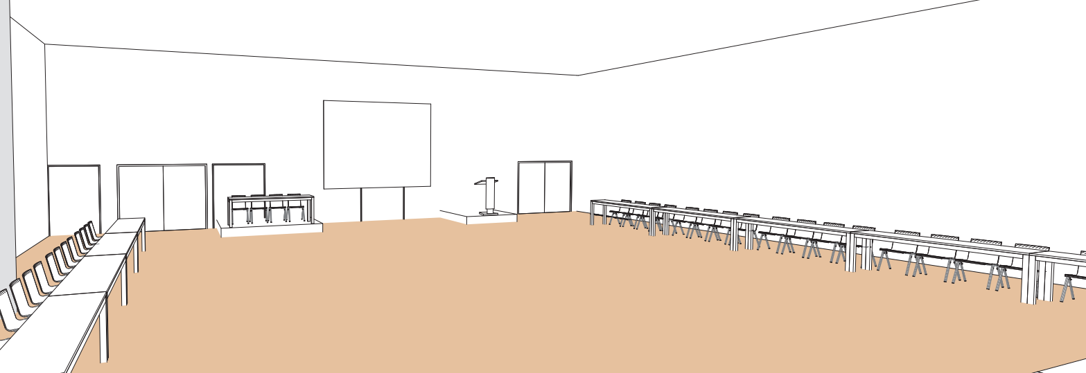 Salle X en style U - Palexpo